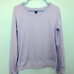 Yogalicious lavender long sleeve workout top